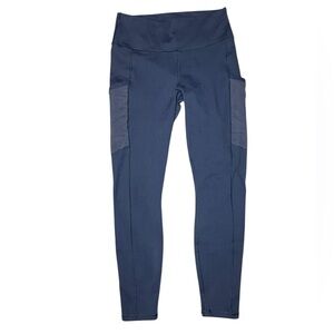 Fabletics Power Hold High-Waisted Leggings Gray Tummy Control Pockets